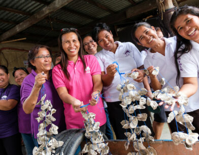 leden van Patamaba, een partner van ngo Trias in de Filipijnen