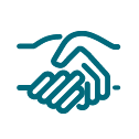 Pictogram for partnerships with memberbased organisations