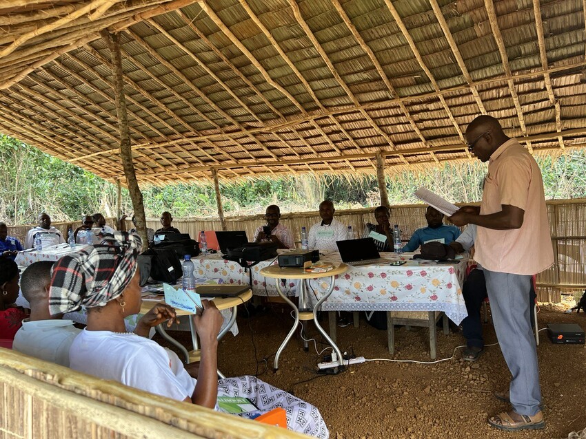 Bijeenkomst rond cacao in Mai-Ndombe, D.R. Congo